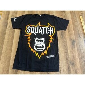 Jack Links Squatch Meat Snacks T-Shirt Mens Small Black Promotional Bigfoot